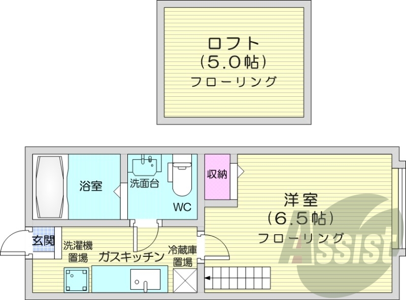 1階の間取り図