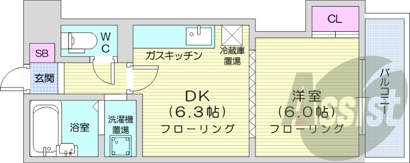 4階の間取り図
