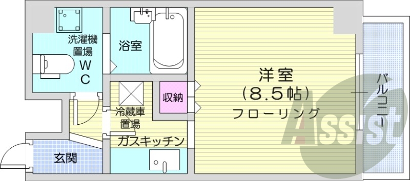 4階の間取り図