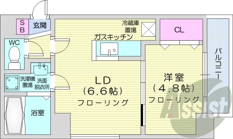 9階の間取り図