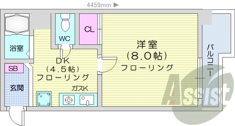 8階の間取り図