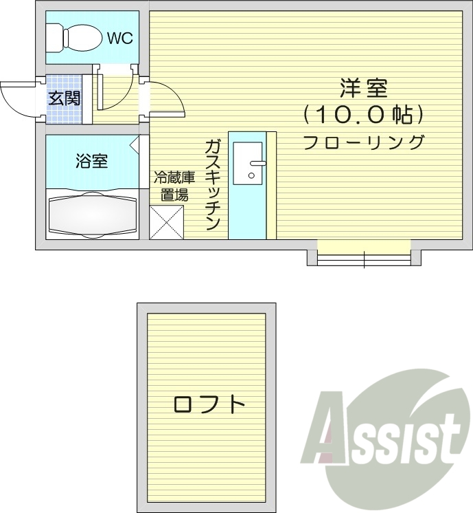 2階の間取り図