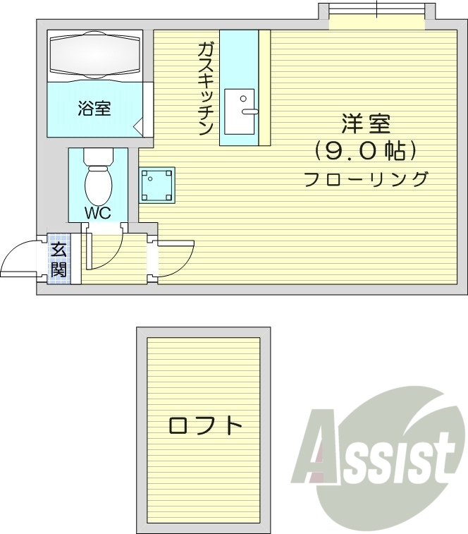 2階の間取り図