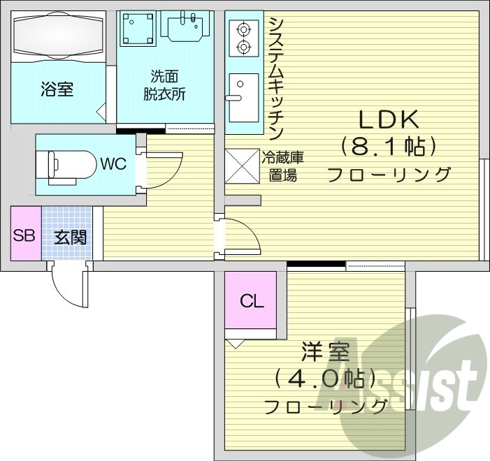 1LDK、エアコン、独立洗面台、灯油暖房、ネット無料