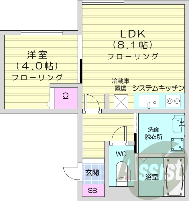 1LDK、エアコン、独立洗面台、灯油暖房、ネット無料