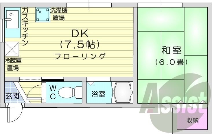 2階の間取り図