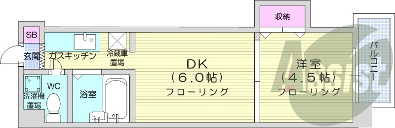 8階の間取り図