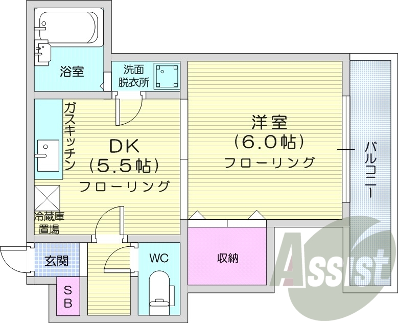 4階の間取り図