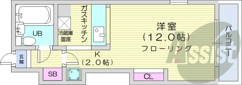 4階の間取り図
