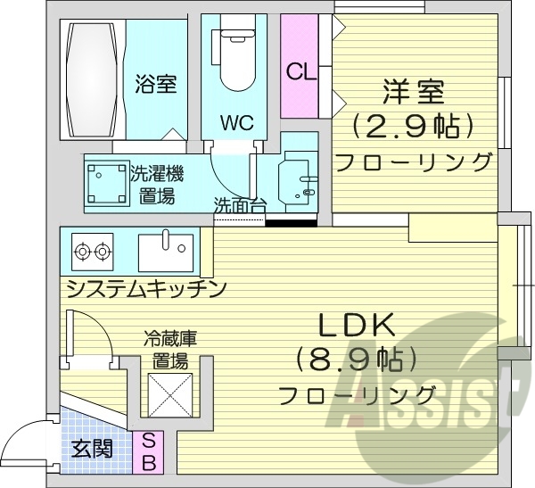 2階の間取り図