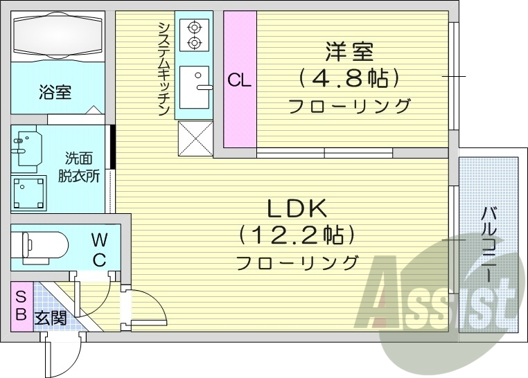 2階の間取り図