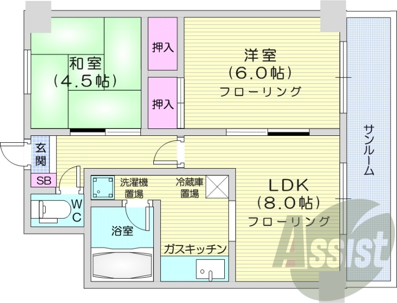 7階の間取り図