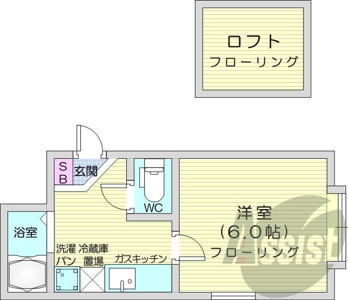1階の間取り図
