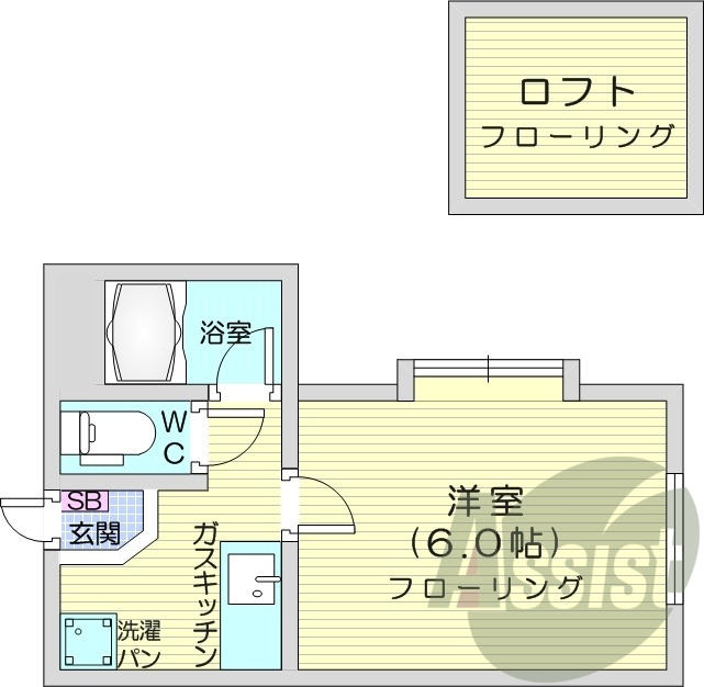 1階の間取り図