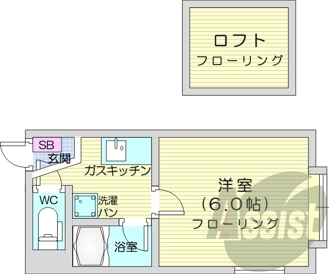 2階の間取り図