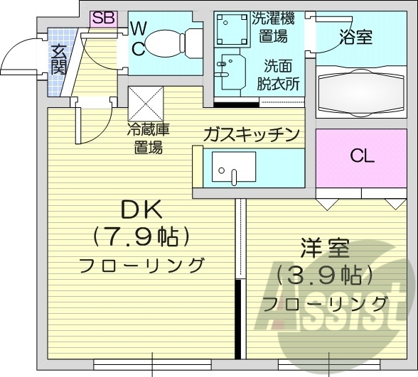 3階の間取り図