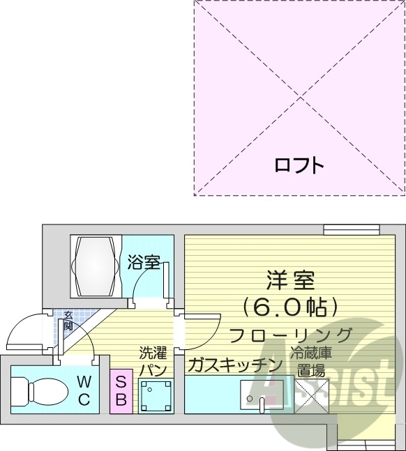 2階の間取り図