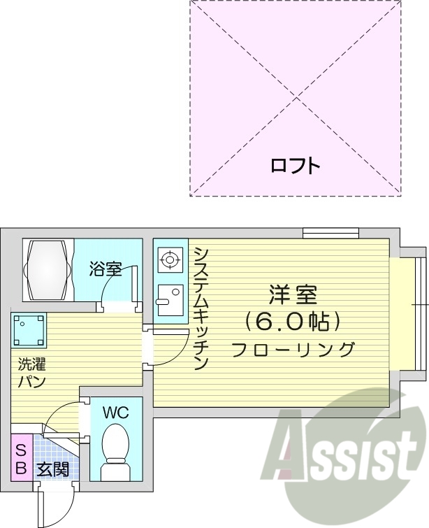 1階の間取り図