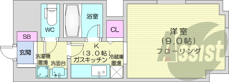 6階の間取り図