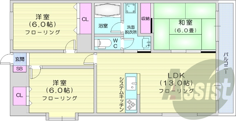 7階の間取り図