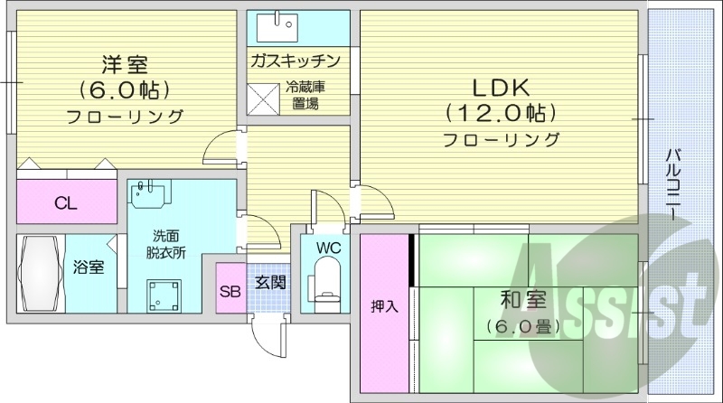 4階の間取り図