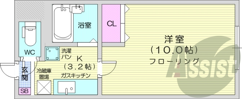 2階の間取り図