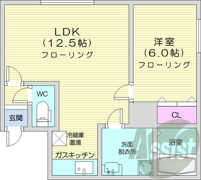 1階の間取り図