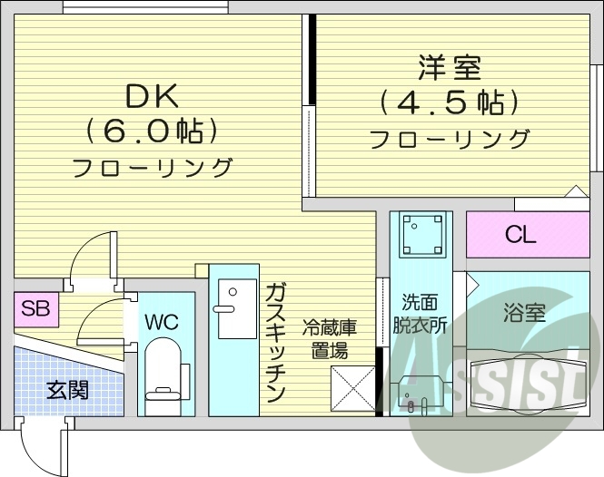 2階の間取り図
