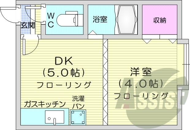 2階の間取り図