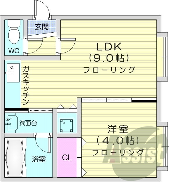 1階の間取り図