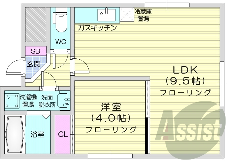 4階の間取り図