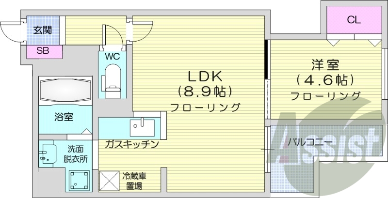 7階の間取り図