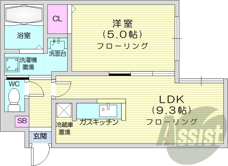 4階の間取り図