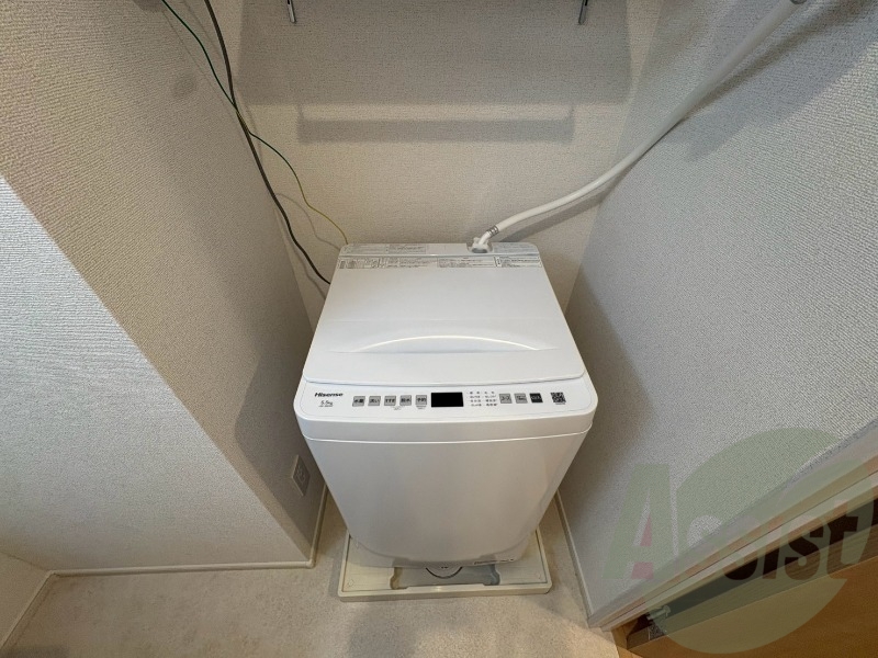 洗濯機はこちらの専用スペースに置けます! 洗濯機はこちらの専用スペースに置けます!