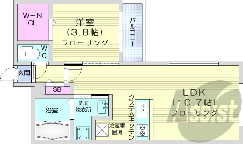 2階の間取り図