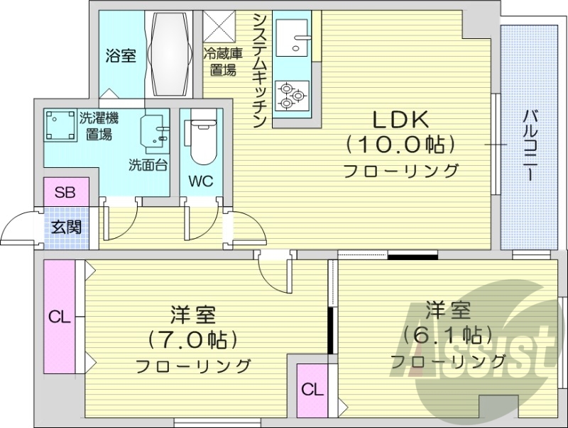 5階の間取り図