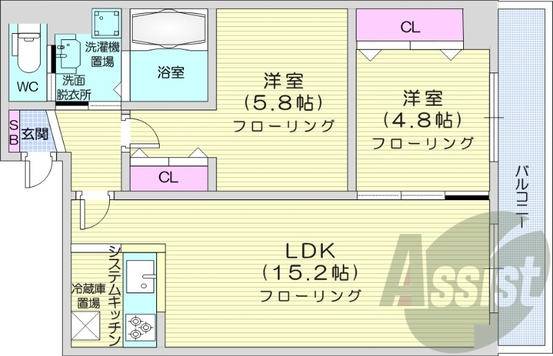 15階の間取り図