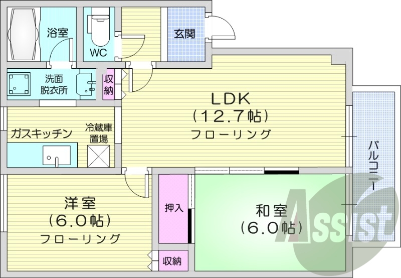 3階の間取り図