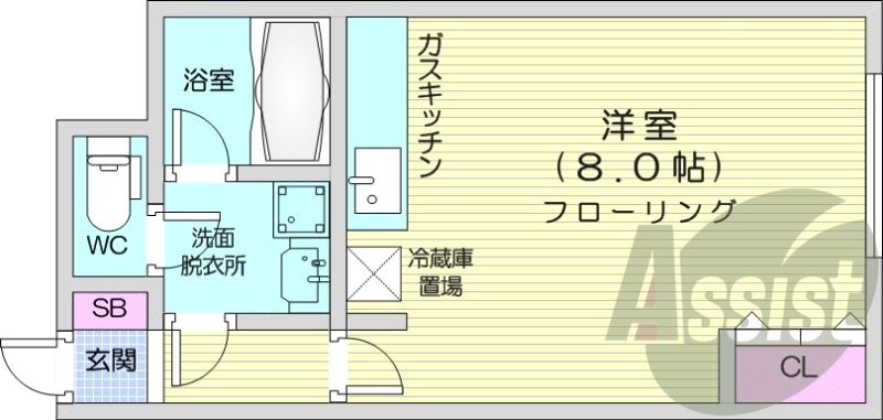 2階の間取り図