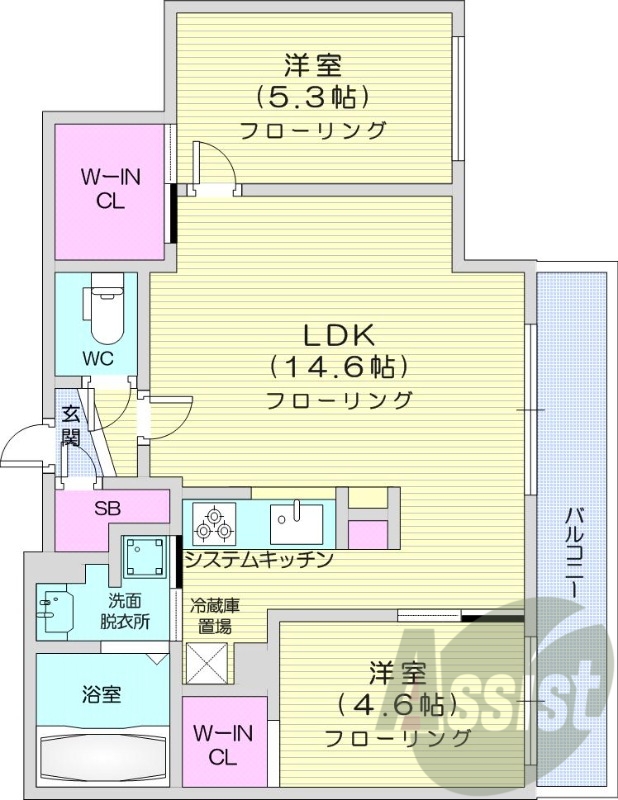 3階の間取り図