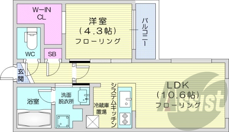 3階の間取り図