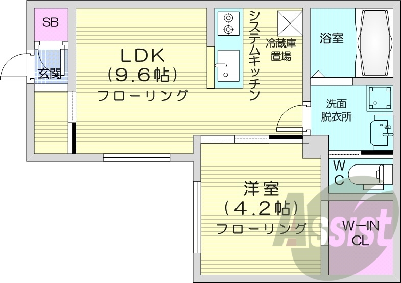 2階の間取り図
