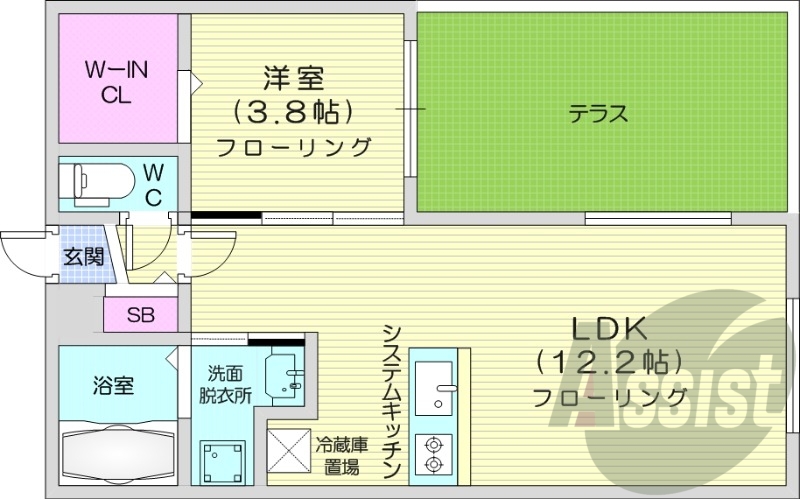 1階の間取り図