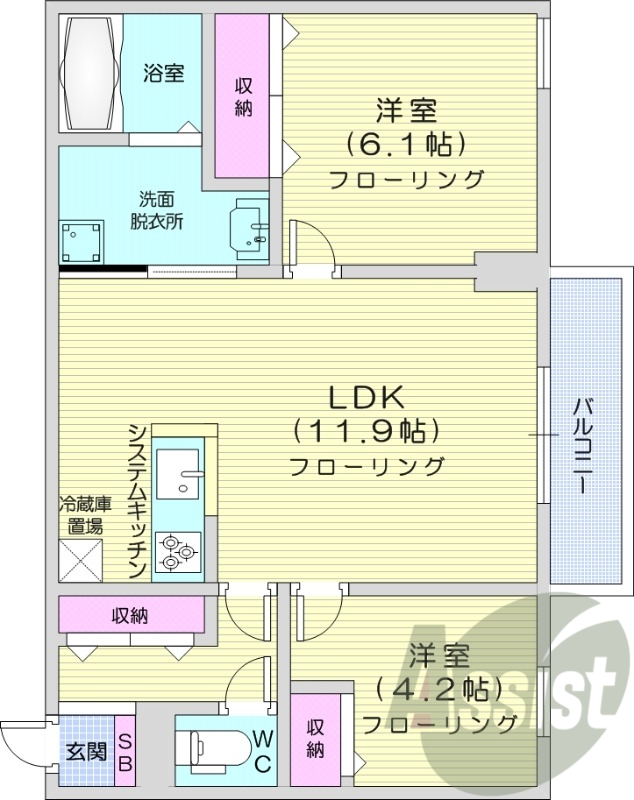 3階の間取り図