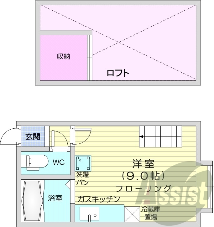 1階の間取り図