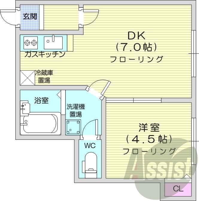 2階の間取り図