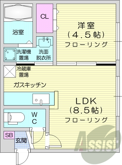 4階の間取り図