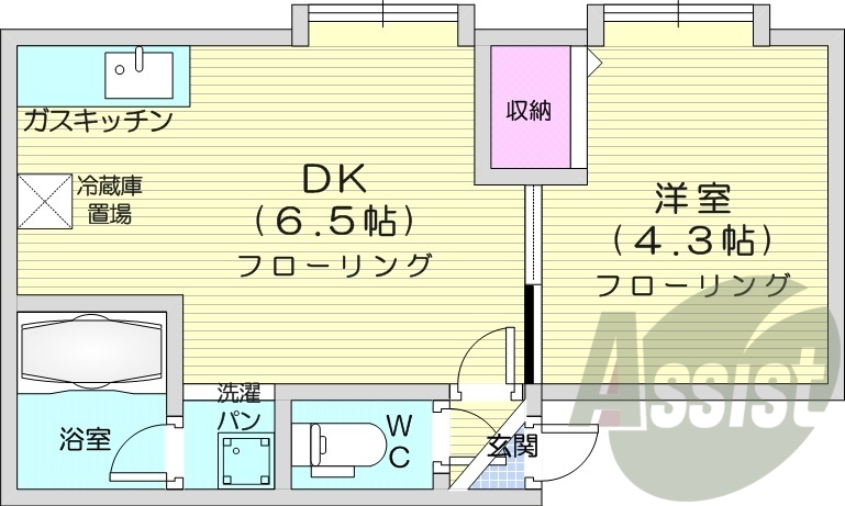 1階の間取り図