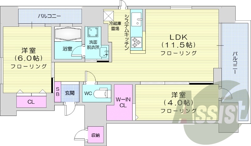 9階の間取り図