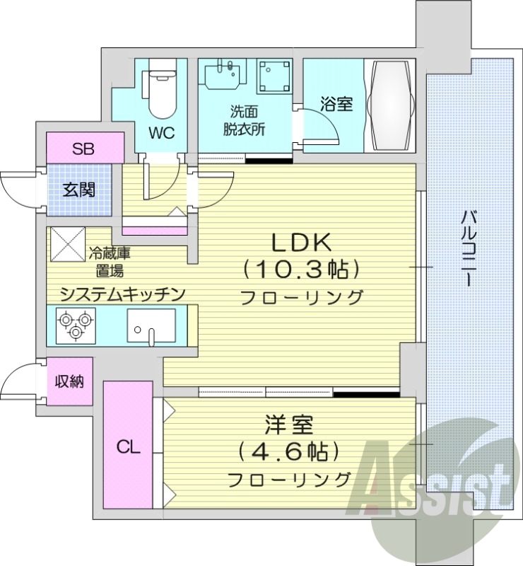 9階の間取り図